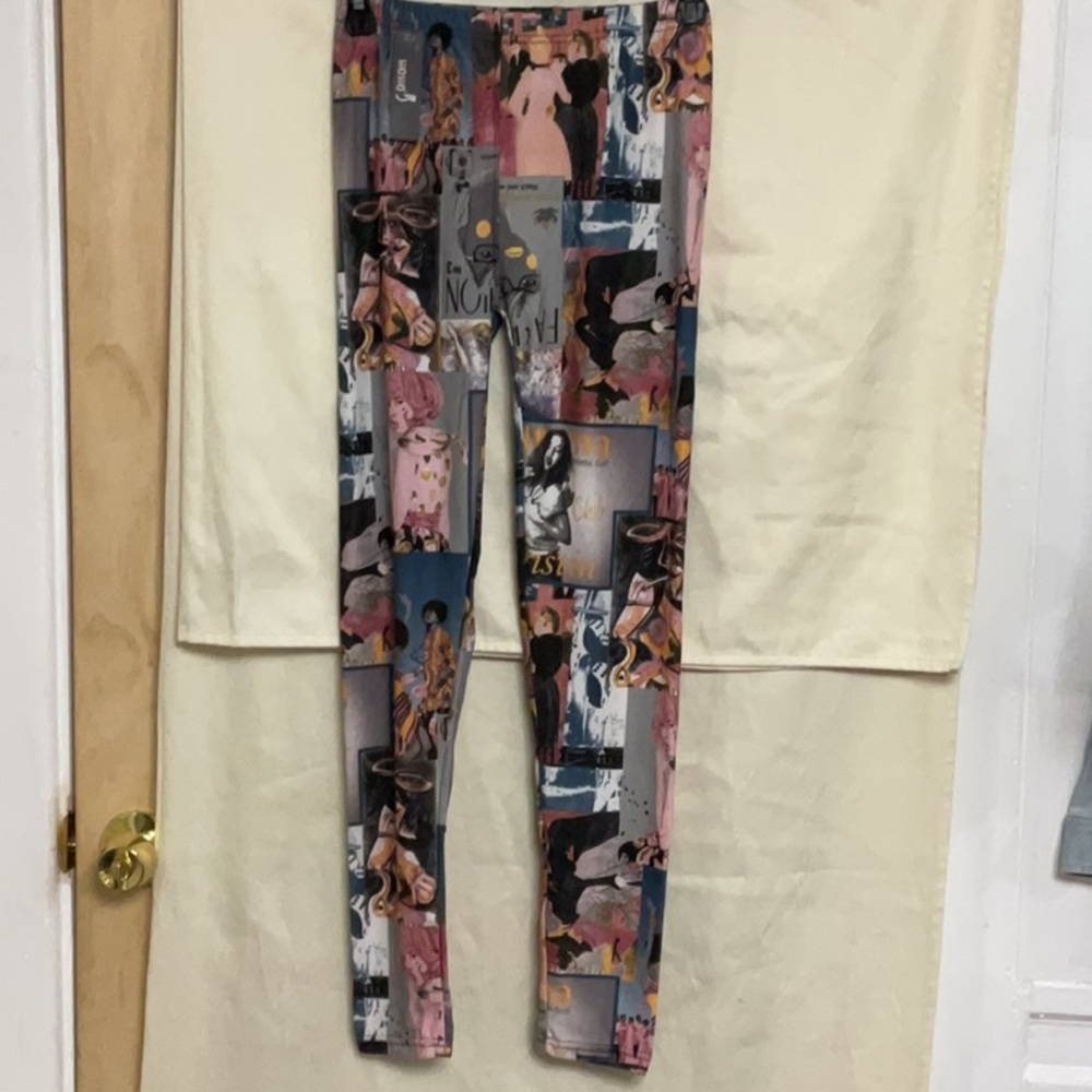 SHOSHO Colorful Graphic Print Leggings ONE SIZE
